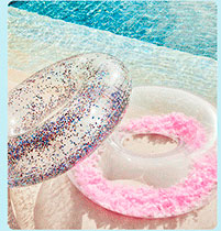 Schwimmreifen mit Glitter